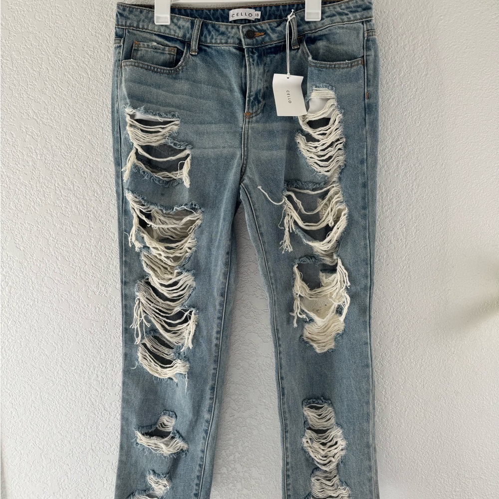 Cello Distressed Boyfriend Jeans